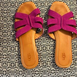 Never worn UGG suede sandals 8.5